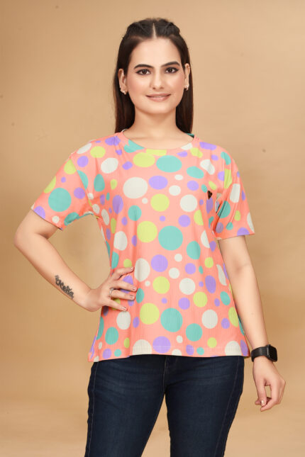 M-CLASS The Trendsetter: Candy Pop Ribbed Polka Tee